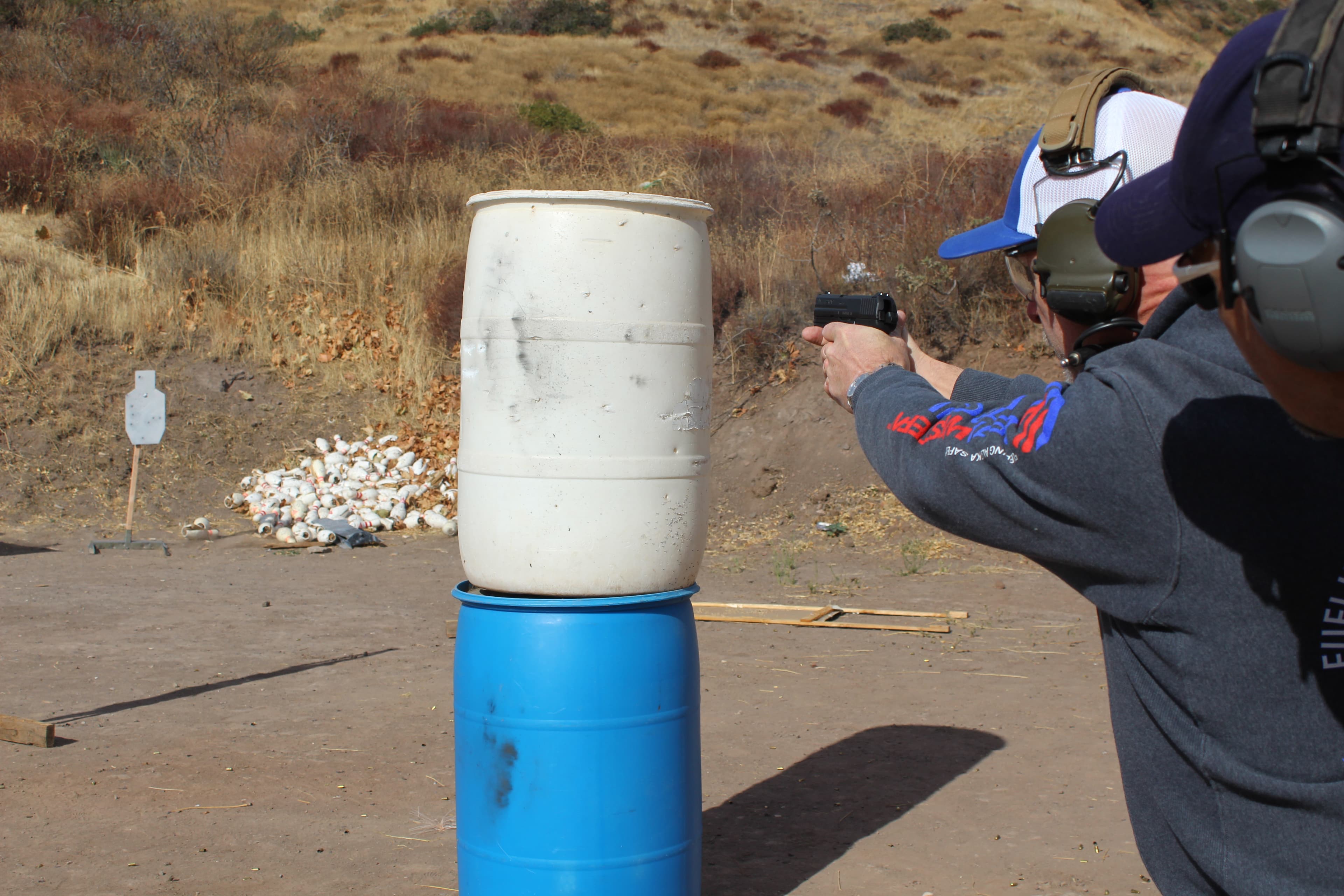 A CTI Student learns how to effectively use cover in a defensive context.